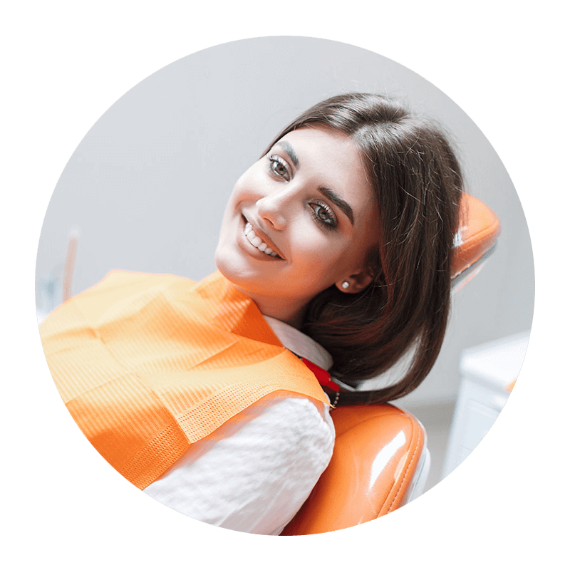 whitening patient smiling