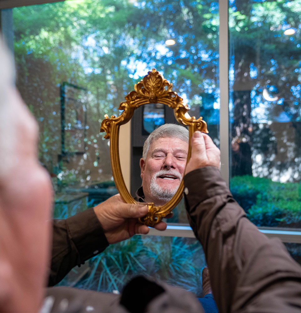 Paitent Looking at new smile